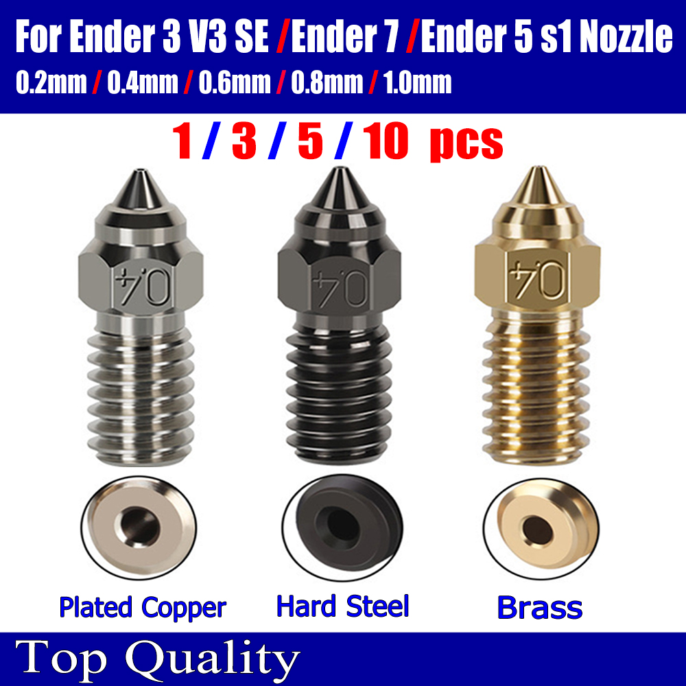 3D Printer Nozzle Brass - NOZZLE For Ender 3 V3 SE