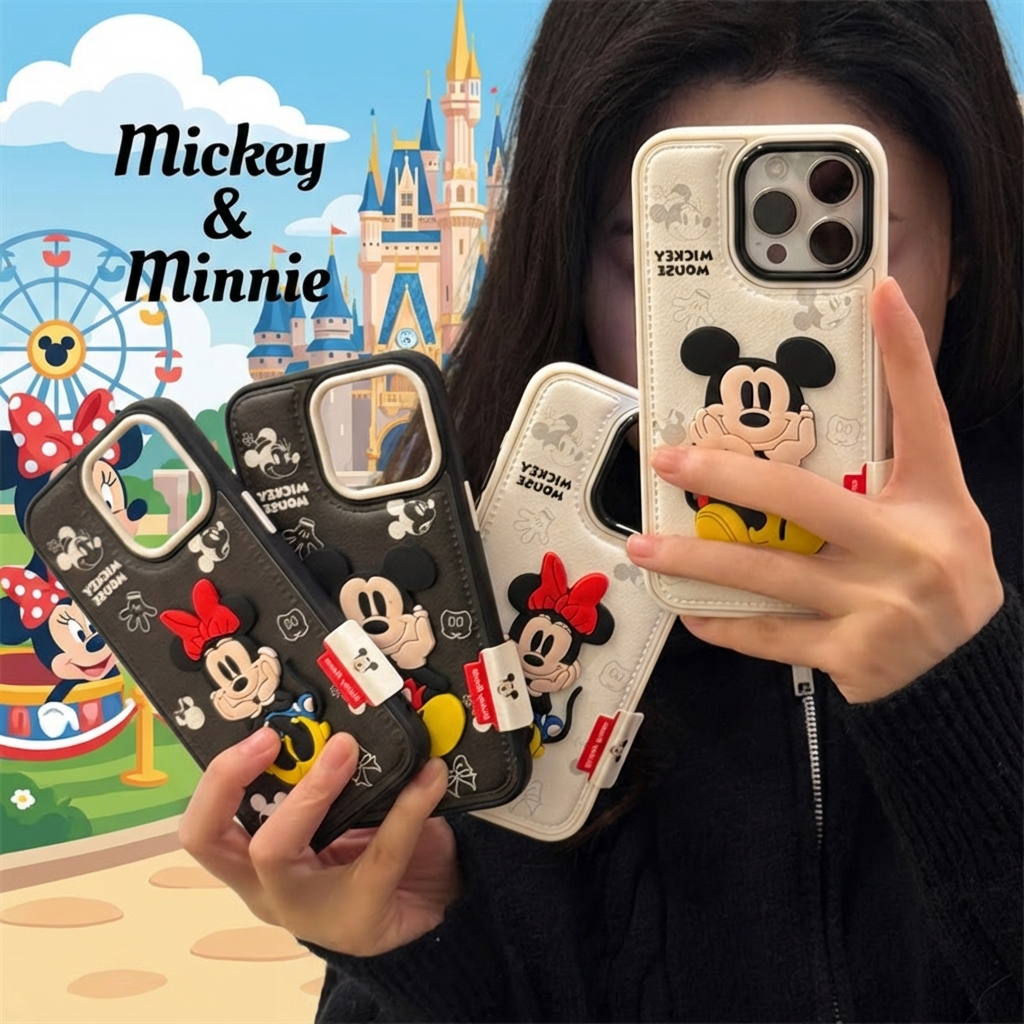 3D Printing Toys - Cartoon Mickey Minnie iPhone 16 PRO