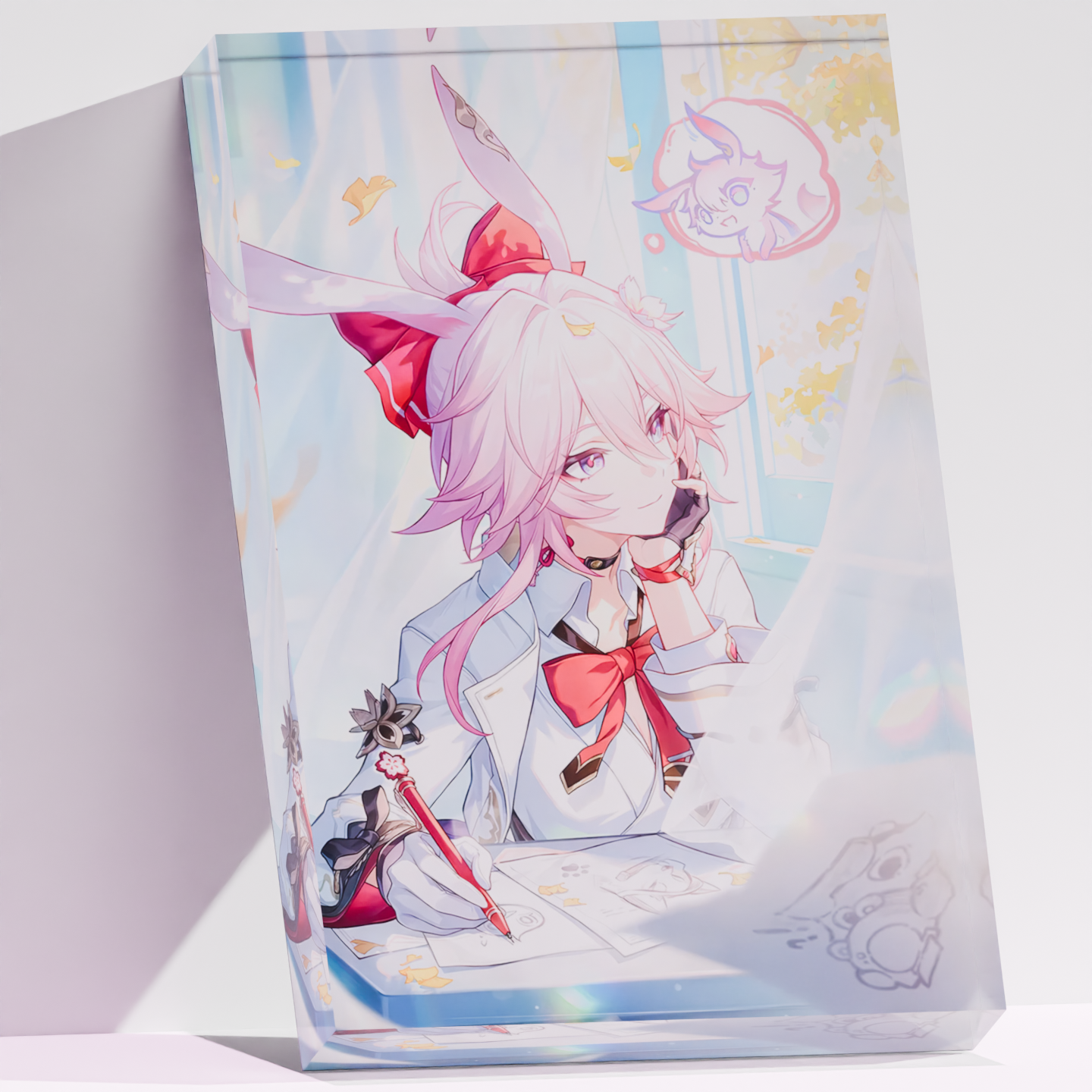 3D Printing Examples - Custom 3D Acrylic Crystal Block Honkai
