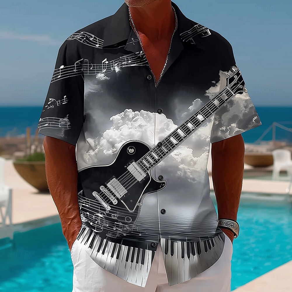 Men's Vintage Retro Music Fest - огляд і ціна 3D Printing Guitar