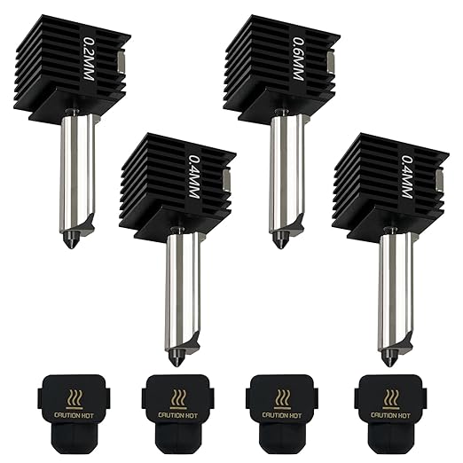 4 Pack A1 Mini/A1 Hotend Print - огляд і ціна Nozzle 0.4Mm Hardened