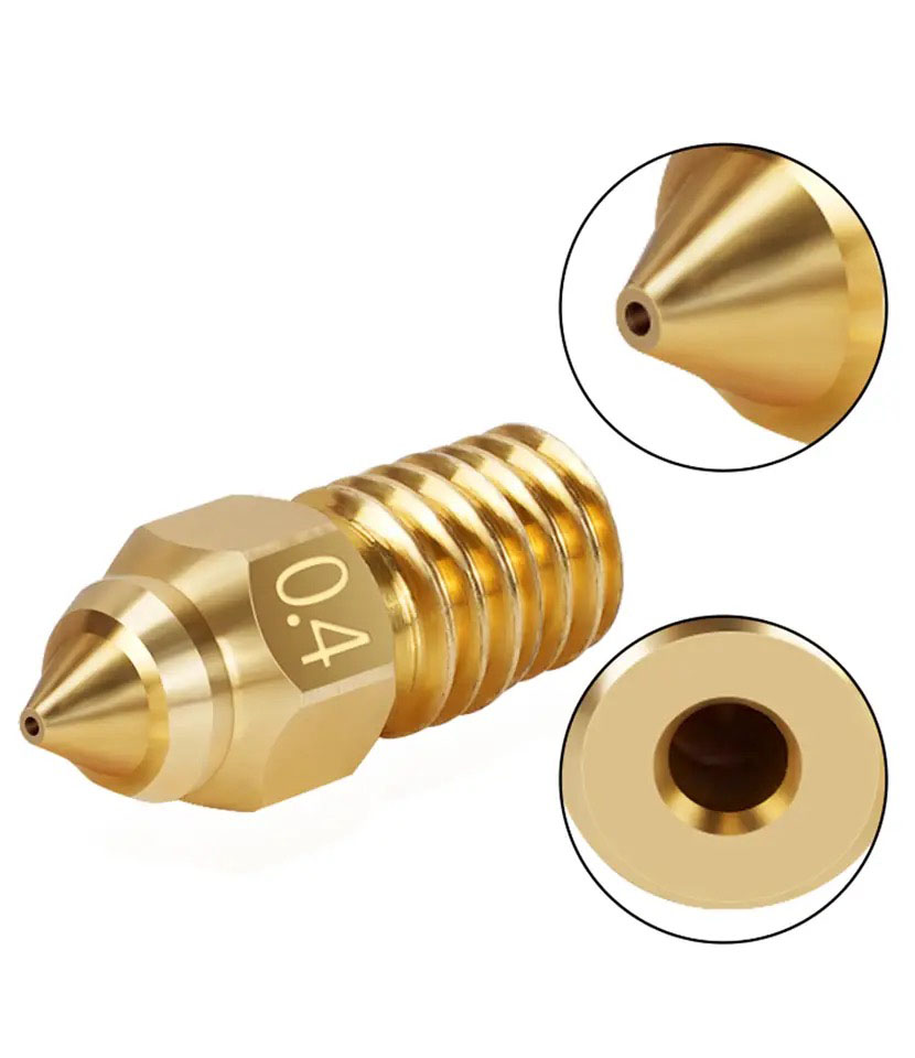NOZZLE For Ender 3 V3 SE Nozzl - огляд і ціна 3D Printer Nozzle Brass