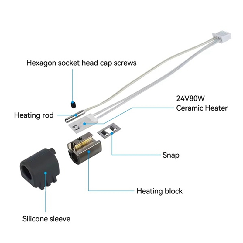 2Pcs for 3 Max Hotend Assembly - огляд і ціна 3D Printer Hotend Kit