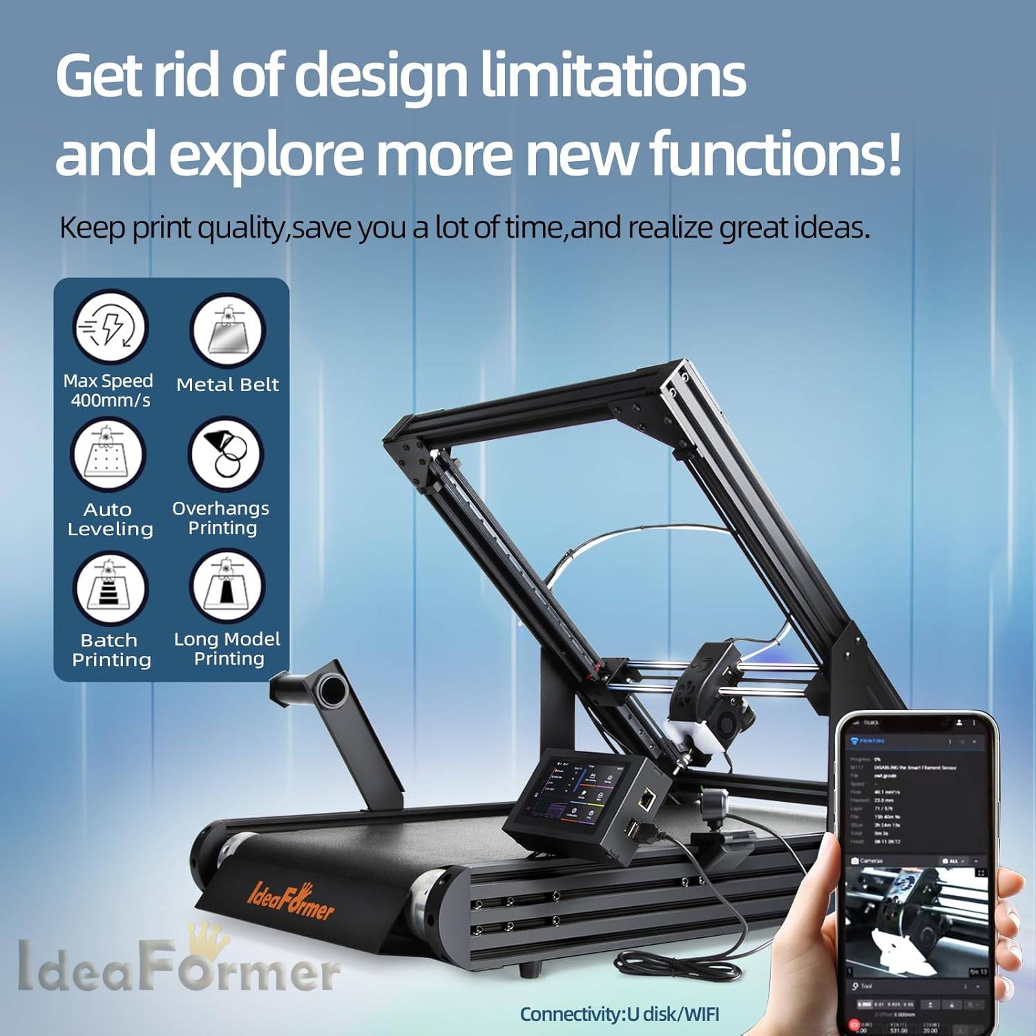 IdeaFormer IR3 V2 Conveyor Bel - огляд і ціна 3D Printing Z Axis