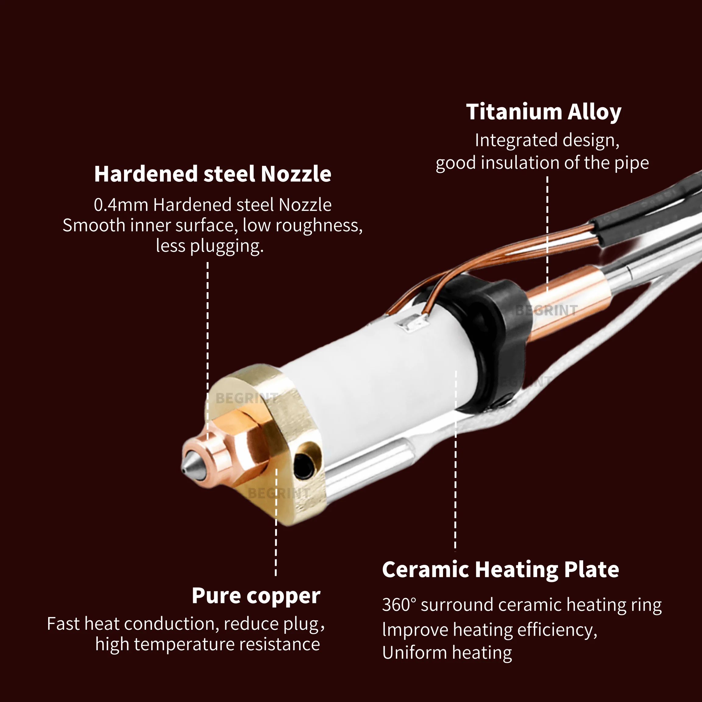 Upgrade Hotend Kit For Crealit - огляд і ціна 3D Printer Hotend Kit