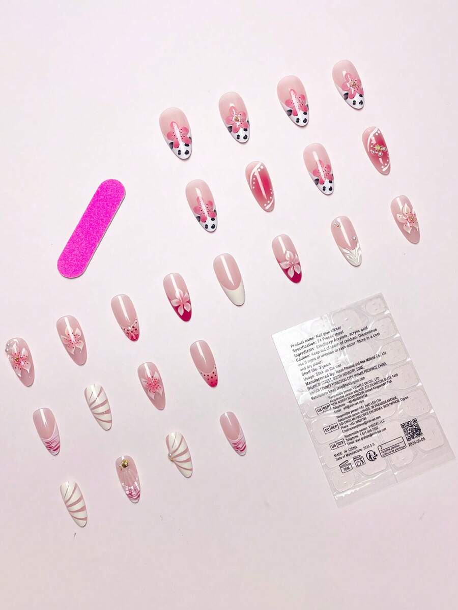 24Pcs/Set Leopard Print French - огляд і ціна 3D Printing File Free