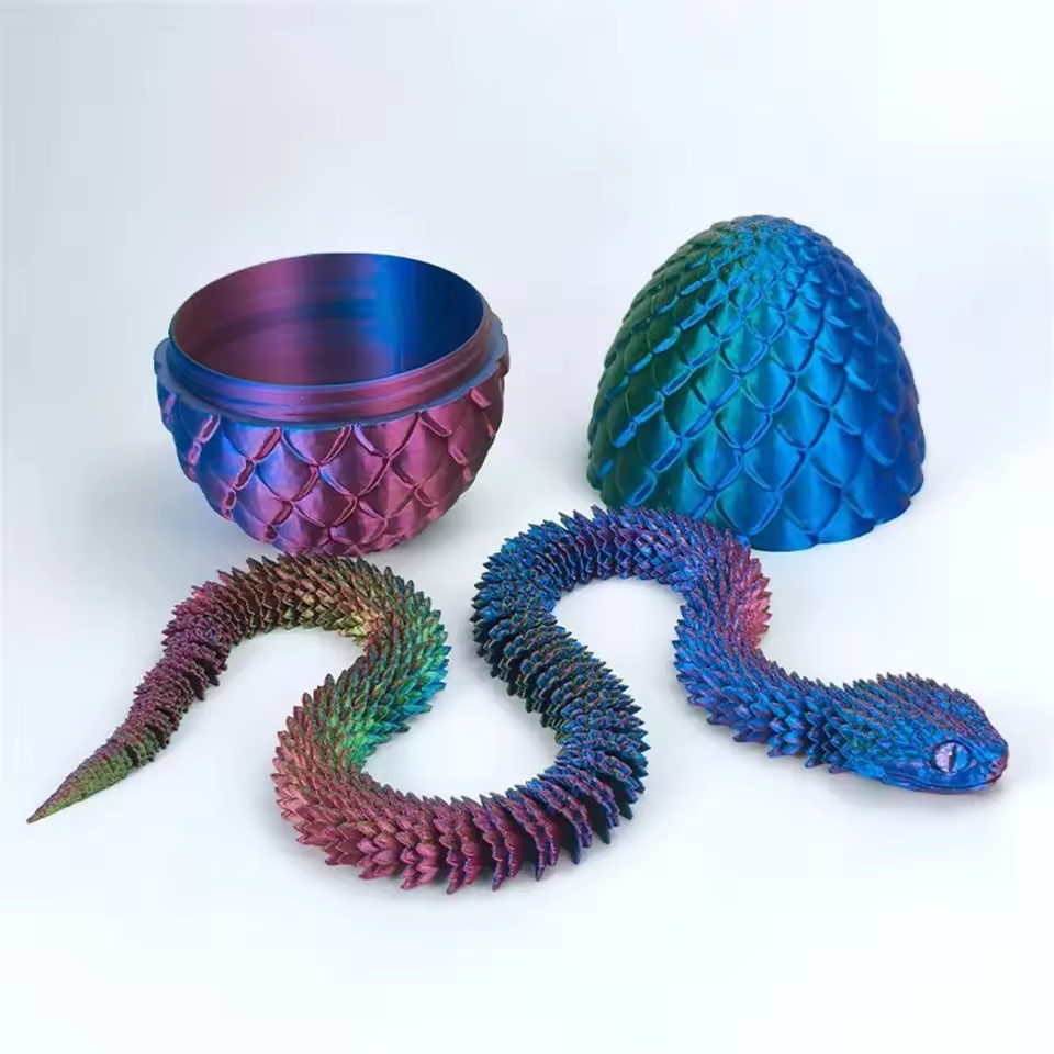 4pcs/set 3D Printed Snake Surp - огляд і ціна 3D Printing Enthusiast