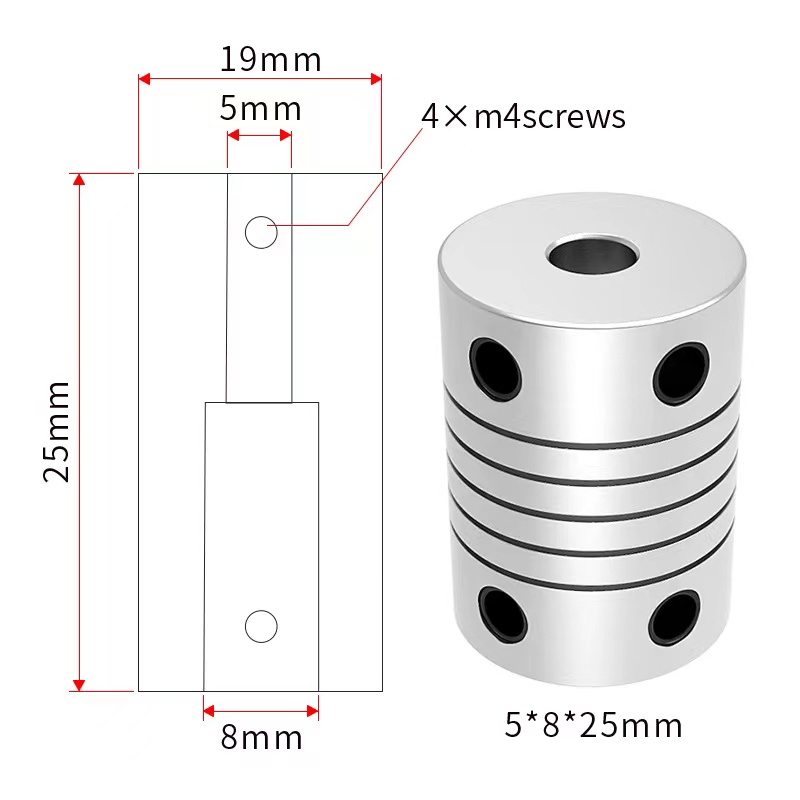 D19L25 3/4mm 5mm 6mm 6.35mm 8m - огляд і ціна 3D Printing Z Axis