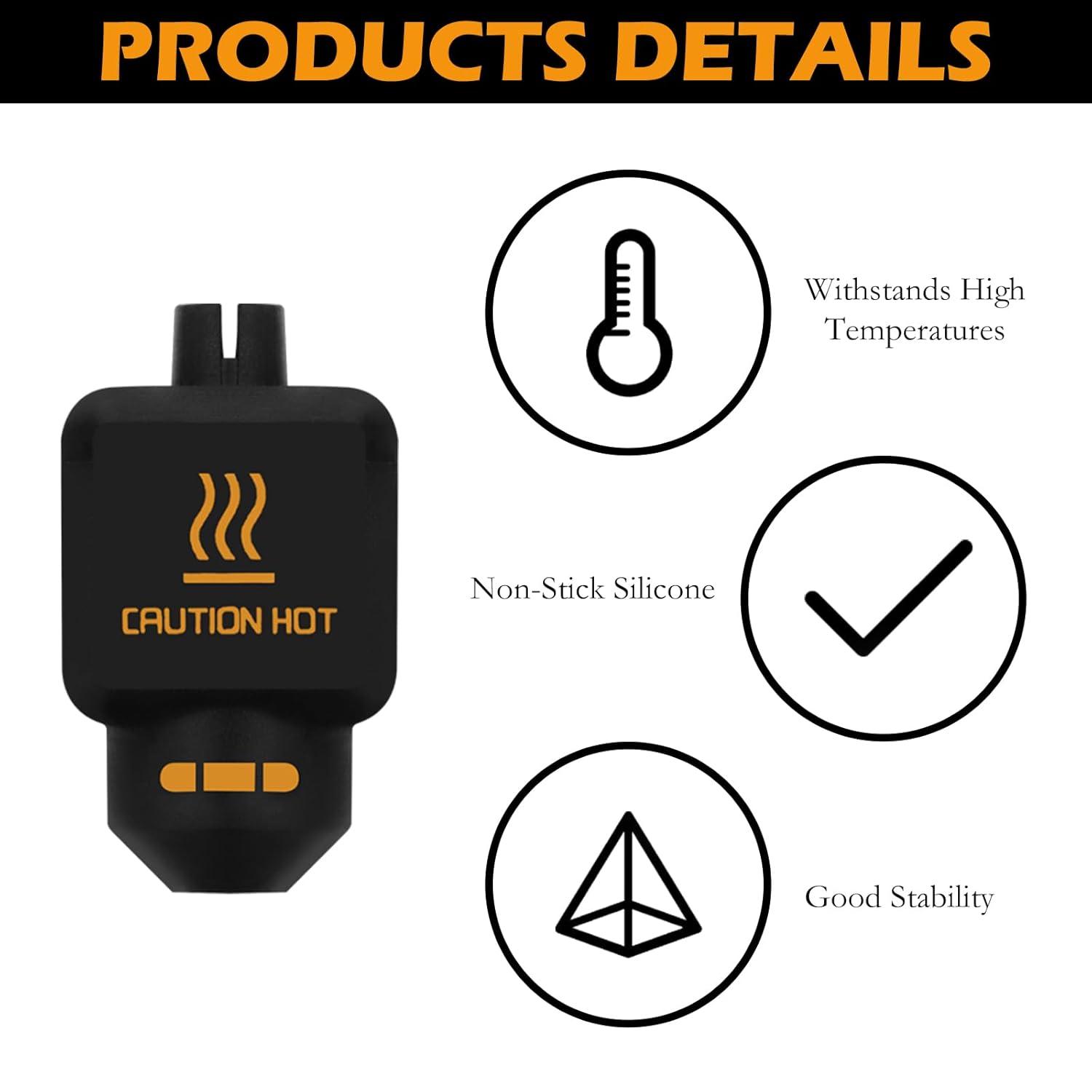 10Pcs Black Silicone Sock for  - огляд і ціна 3D Printer Hotend Kit
