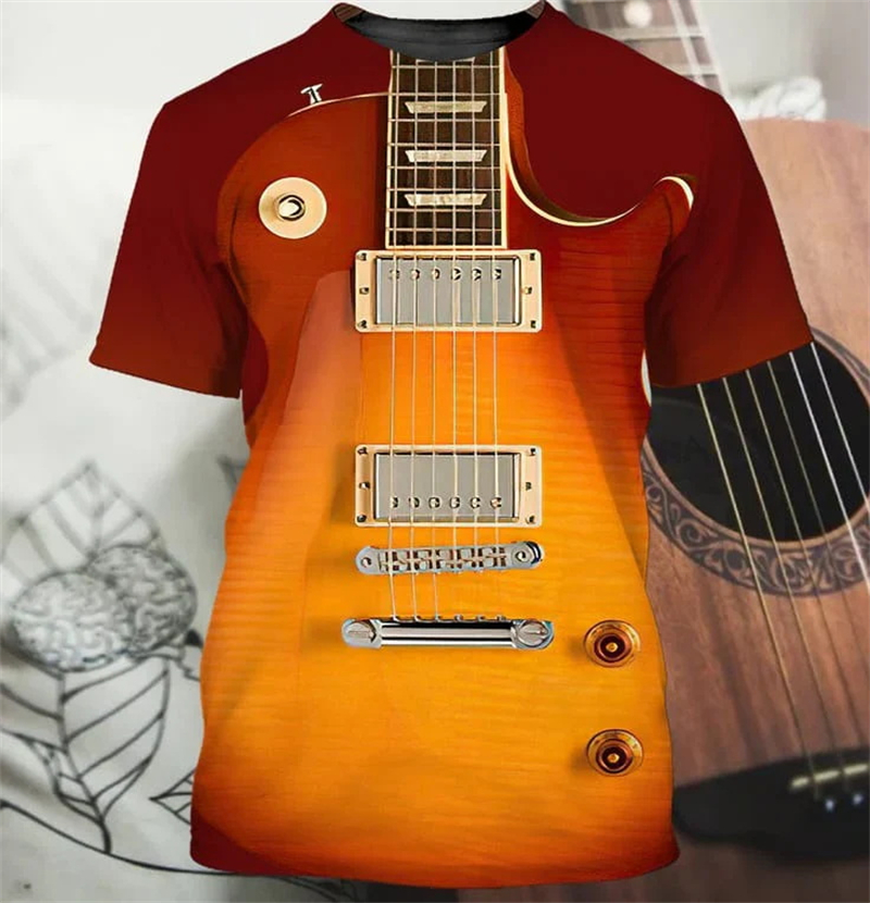 3D Guitar Print T Shirt For Me - огляд і ціна 3D Printing Guitar