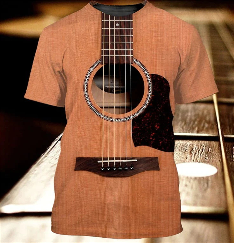 3D Guitar Print T Shirt For Me - огляд і ціна 3D Printing Guitar