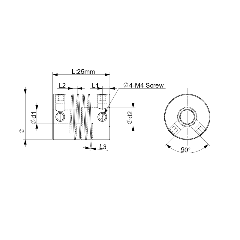 D19L25 Aluminum Z Axis Flexibl - огляд і ціна 3D Printing Z Axis