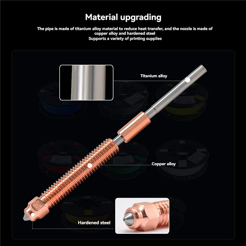 AS59 -4X For Creality K2 Plus  - огляд і ціна Nozzle 0.4Mm Hardened
