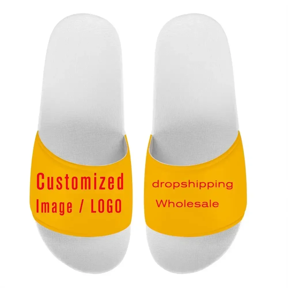 Custom Shoes Men Slippers Flip - огляд і ціна 3D Printing Logo