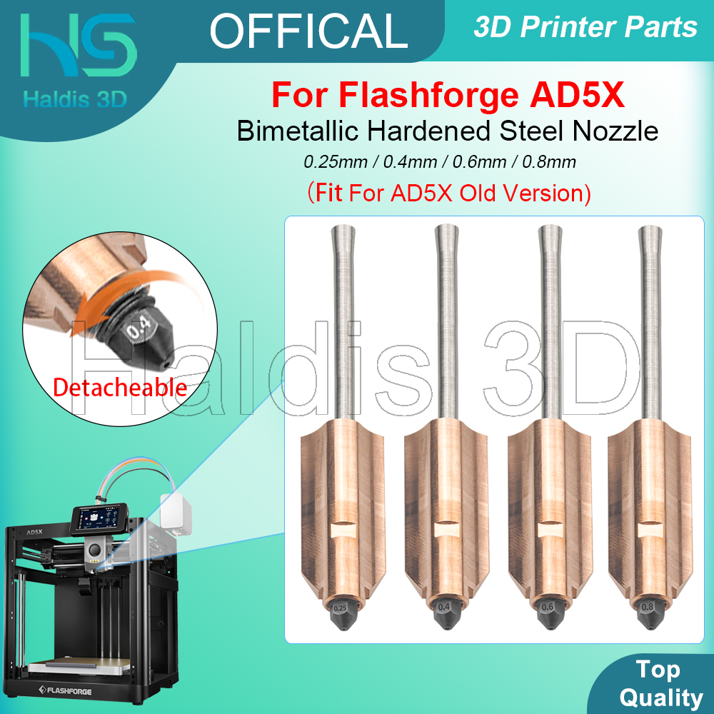 Bimetallic Nozzle For Flashfor - огляд і ціна Nozzle 0.4Mm Hardened