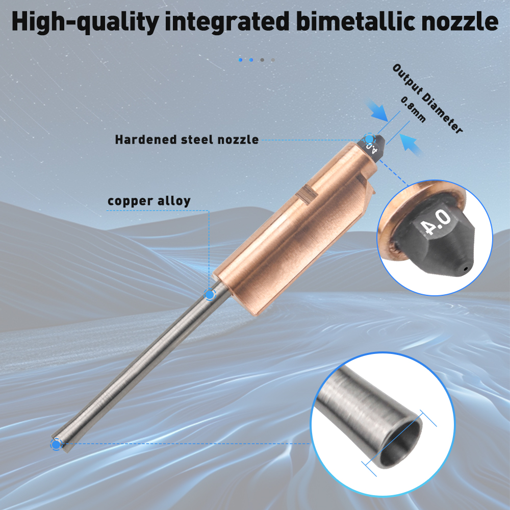 Bimetallic Nozzle For Flashfor - огляд і ціна Nozzle 0.4Mm Hardened