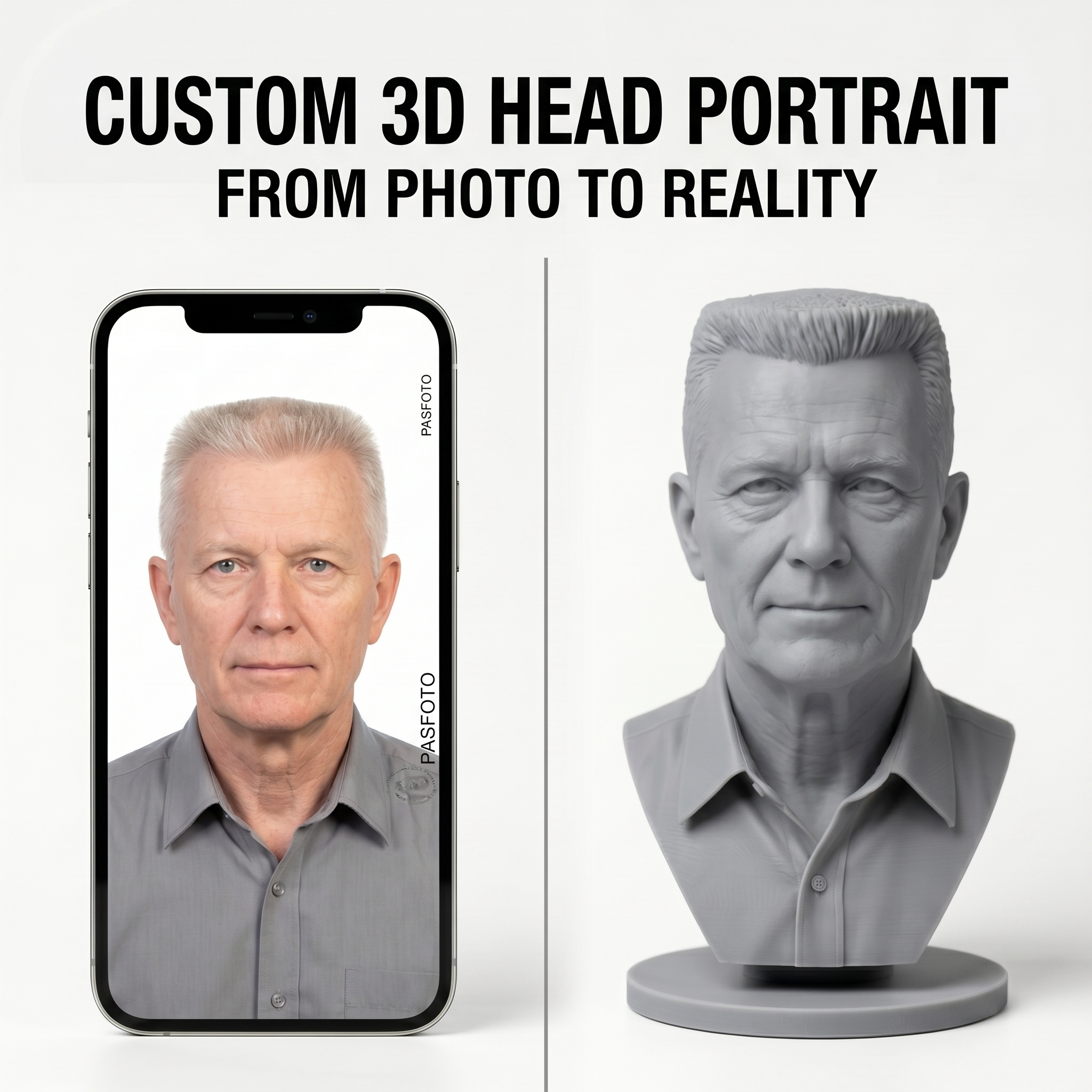 Personalized 3D Printed Bust F - огляд і ціна 3D Printing Jobs