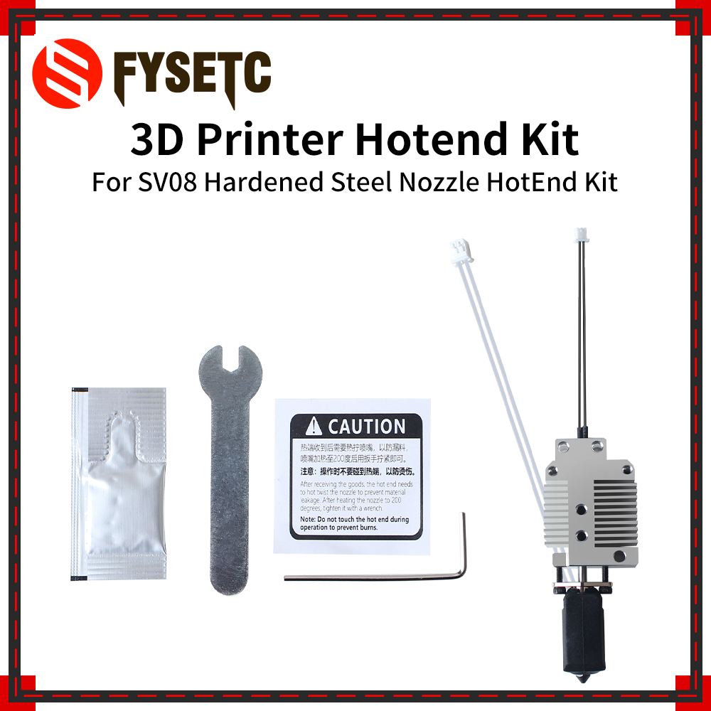 For SV08 Upgraded Hardened Ste - огляд і ціна Nozzle 0.4Mm Hardened