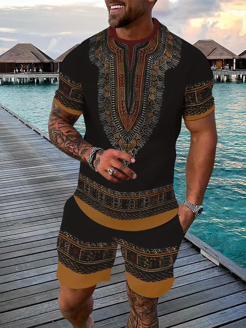 New Men's Suits African Dashik - огляд і ціна 3D Printing Examples