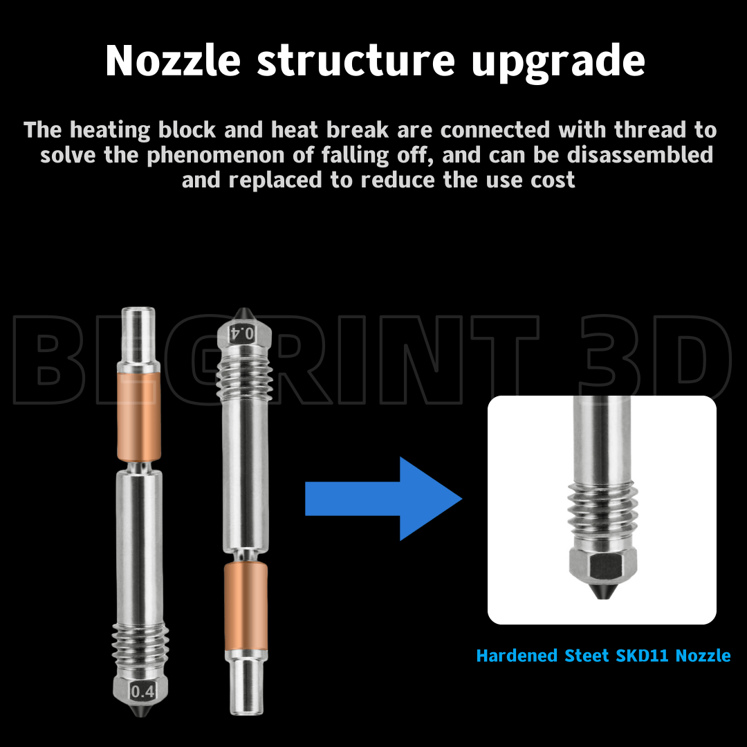 Hotend Upgrade TZ V6 3.0 Hot e - огляд і ціна 3D Printer Nozzle Brass