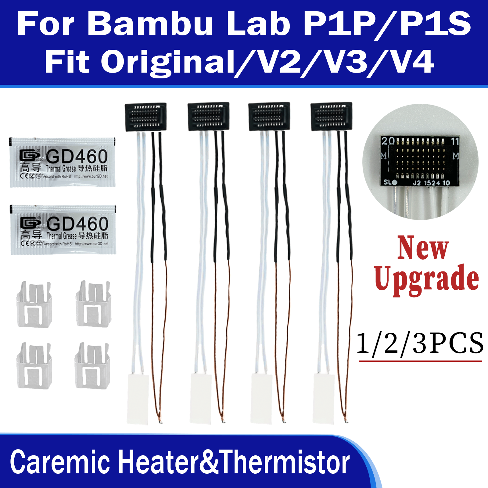 Caremic Heater & Thermistor Fo - огляд і ціна 3D Printer Hotend Kit