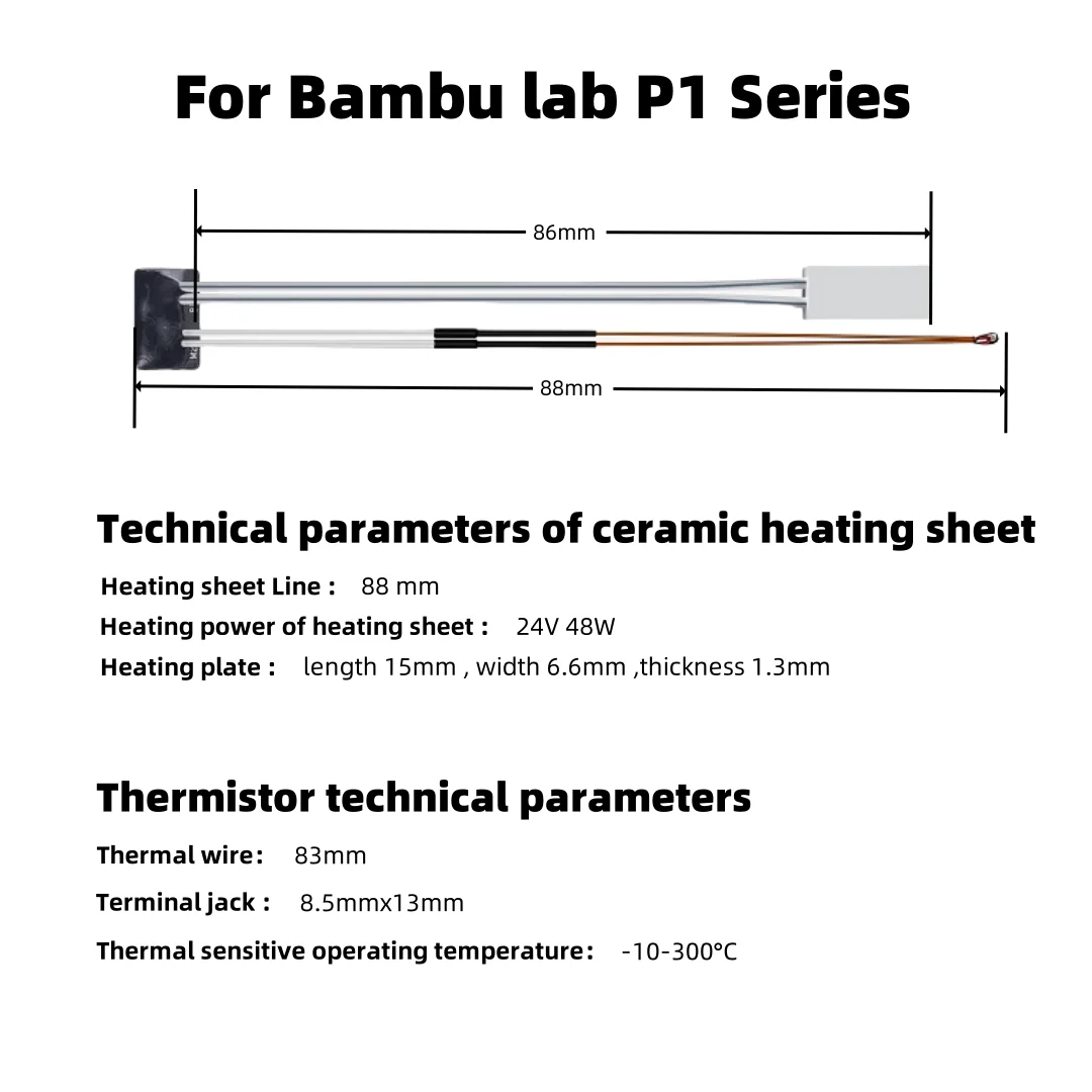 Caremic Heater & Thermistor Fo - огляд і ціна 3D Printer Hotend Kit