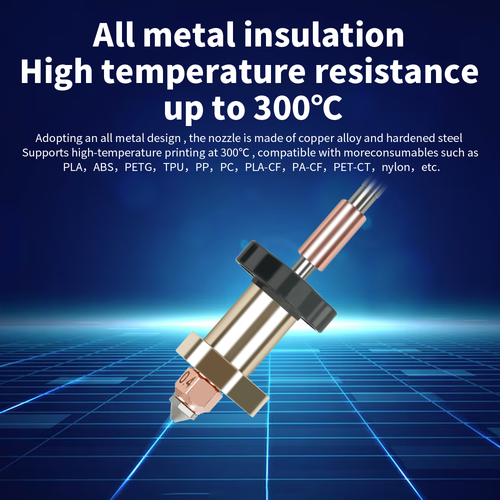 Upgrade Hotend For Creality K1 - огляд і ціна 3D Printer Nozzle Brass