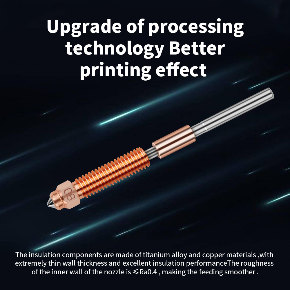Upgrade Hotend For Creality K1 - огляд і ціна 3D Printer Nozzle Brass