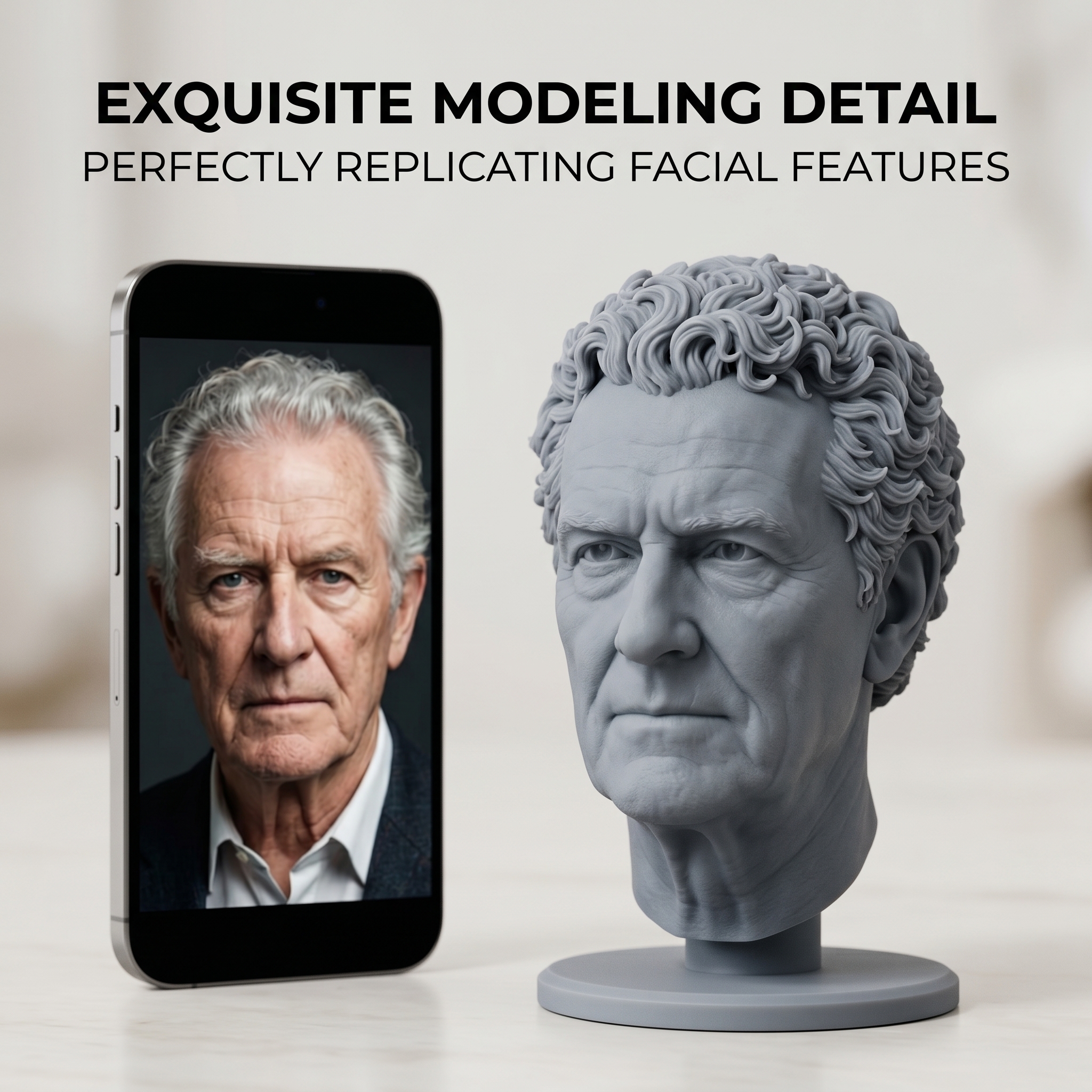Custom 3D Bust Figurine, Perso - огляд і ціна 3D Printing Jobs