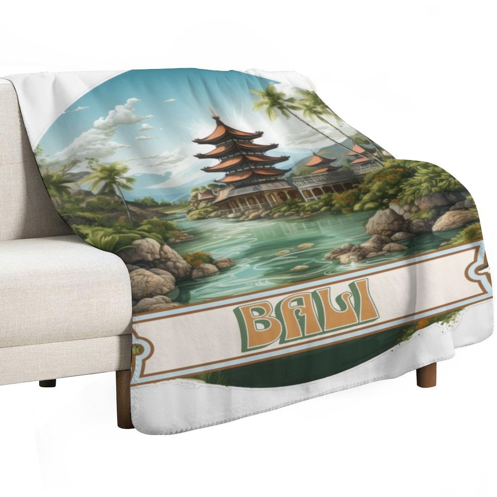 Bali Indonesia Throw Blanket A - огляд і ціна 3D Printing Bali
